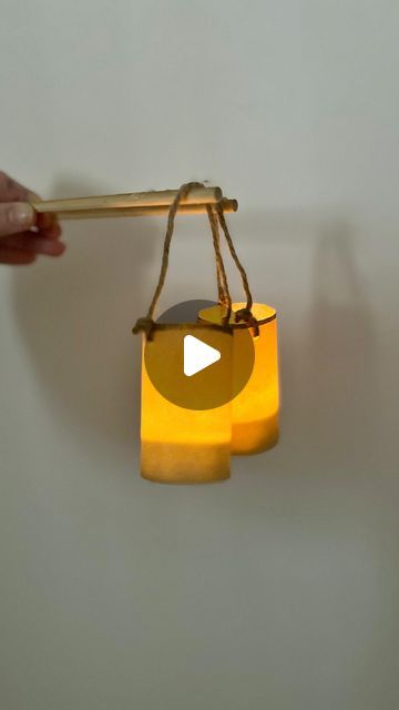 Franziska Shelton // Arts & Crafts on Instagram: "🏮Miniature Waldorf Lanterns 🏮 Definitely be sure to SAVE this one for later and then watch until the end for the cutest reveal! Martinmas might be over now, but lantern season has only just begun 💁‍♀️. These miniature Waldorf lanterns take less than 5 minutes each to make and make for SUCH cute Christmas ornaments OR they can be turned into a sweet string of lights. Directions: 1. Use a sheet of watercolor paper and a pencil to create small sheets of watercolor paper that fit snuggly around LED tea lights. 2. Wrap the sheets around the LED tea lights and connect the edges with hot glue. Also add a drop of hot glue to the side of the LED tea light to hold the electric candle in place. 3. Trim the lantern(s) with scissors and add a golden Waldorf Lantern, Watercolor Lantern, Cute Christmas Ornaments, String Of Lights, Waldorf Crafts, Electric Candle, Craft Lights, Electric Candles, Led Tea Lights