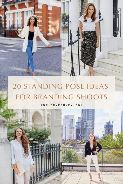 Standing Poses Professional, Professional Outfits For Photoshoot, Female Authors Photos, Business Lifestyle Photography Branding, Poses For Website Photos, Branding Photo Shoot Outfits For Women, Womens Branding Photography, Photo Branding Inspiration, Poses For Branding Photoshoot