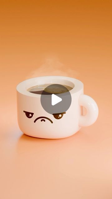 Mohammad Bagheri on Instagram: "When your morning coffee has had enough! 😡☕️ Check out my new 3D animation.
Apps: Blender and After Effects
 #3DArt #CoffeeCup #Blender" Cute Blender Art, Blender Food 3d, Blender Animation, Blender 3d Art Food, Blender Cute 3d, Simple Blender 3d, Blender 3d, After Effects, 3d Animation