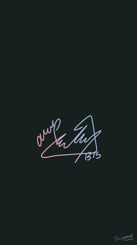 Jimin BTS Jimin's Signature, Jimin Signature, Bts Signatures, Bts Tattoos, Army Wallpaper, Wallpaper Bts, Love Sign, Bts Chibi, Bts Lockscreen