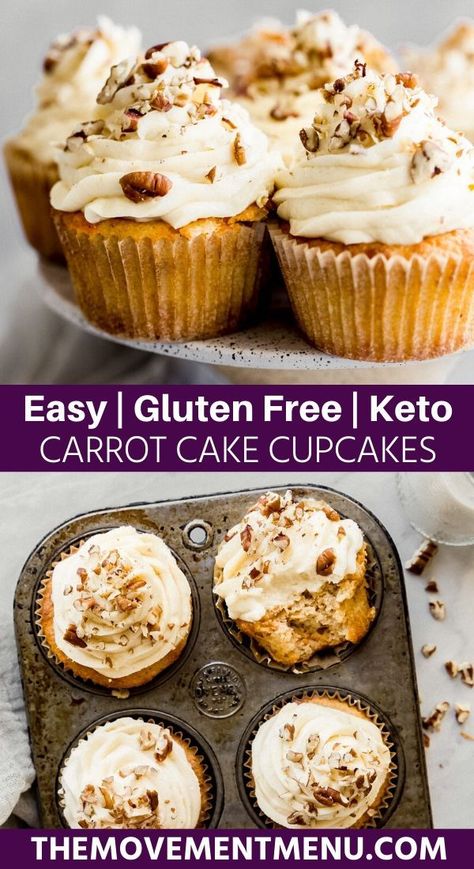 Glutenfree Carrotcake, Keto Carrot Cake, Cheesecake Strawberries, Keto Cupcakes, Frosting Cake, Baked Cheesecake, Keto Chocolate Cake, Healthy Carrot Cakes, Homemade Snickers