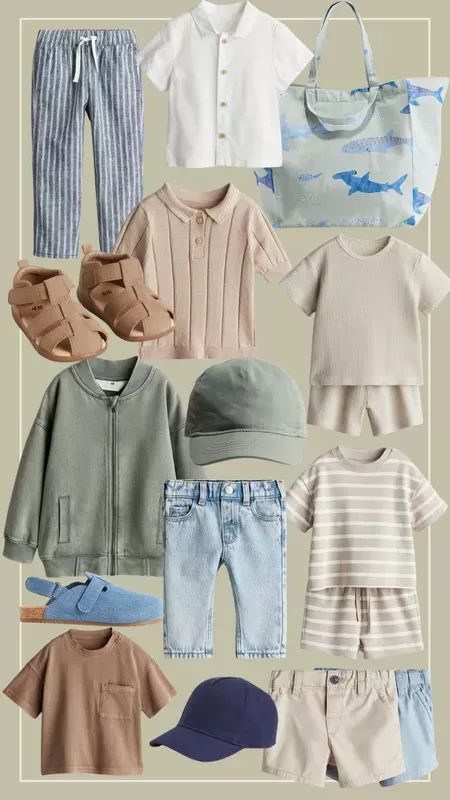 H&M toddler boy spring outfits and shoes  #LTKbaby #LTKkids #LTKSeasonal Spring Baby Outfits Boy, Kid Boy Outfits, Spring Toddler Boy Outfits, Toddler Boy Outfits Aesthetic, Toddler Spring Outfits Boys, Toddler Boy Clothes, Baby Boy Fits Summer, Baby Boy Spring Outfits, Spring Toddler