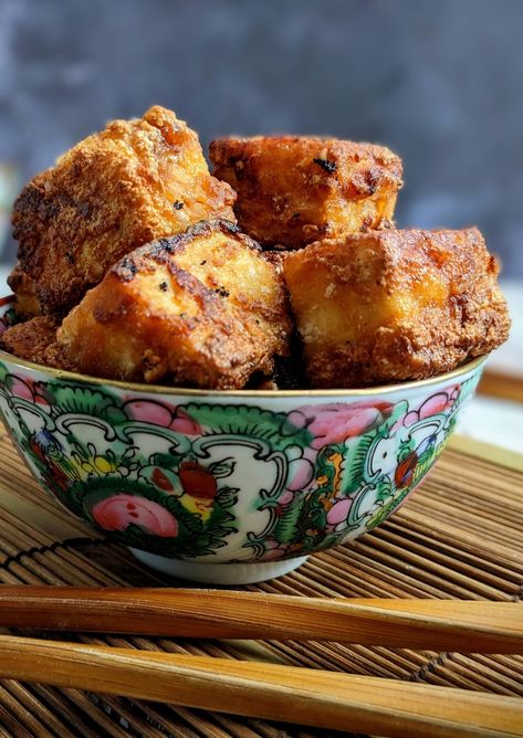 Crispy Miso Tofu - The Vegan Feast Miso Tofu, Vegan Feast, Tofu Dishes, Crispy Tofu, Bread Appetizers, Tofu Recipes, Vegan Foods, High Protein Recipes, Vegan Eating