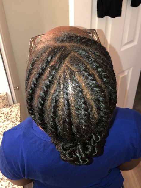 Flat twist with natural hair, weave bun Flat Twist Bun Natural Hair, Flat Twist Hairstyles Natural Hair, Flat Twist Cornrows, Natural Flat Twist Hairstyles, Twist With Natural Hair, Flat Twists Natural Hair, Flat Twists Hairstyles, Flat Twist Out Natural Hair, Flat Twist Bun