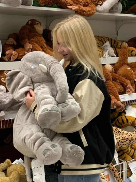 Plush Aesthetic, Big Stuffed Animal, Stuffed Elephant, Cute Squishies, Elephant Plush, Cute Teddy Bears, Cute Stuffed Animals, Cute Toys, Cute Plush