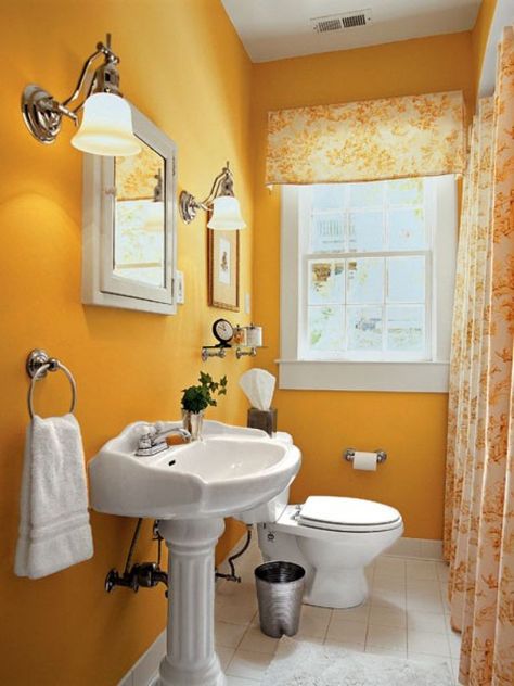 ORANGE BATHROOM IDEAS – Like orange as fruit that is full of vitamin C, an orange bathroom has plenty of tastes to offer. From fresh to rotten, the co... Design Interior Baie, Orange Bathrooms Designs, Makeover Kamar Mandi, Small Bathroom Colors, Simple Bathroom Decor, Orange Bathrooms, Bilik Air, Toilet Sink, Bathroom Decor Apartment