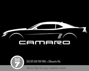 Camaro Car, Sticker Printing, Diy Vinyl, Car Posters, Silhouette Files, Car Logos, Chevy Camaro, Creative Words, Cute Images