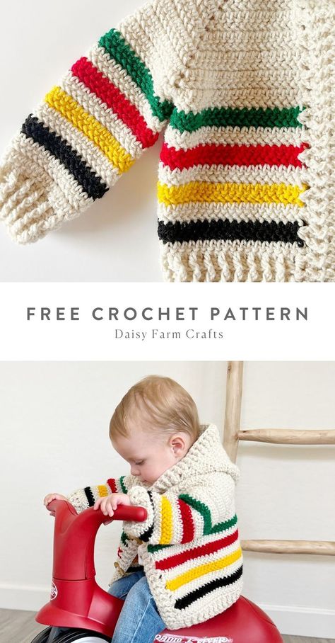 Crochet 12 Month Sweater, Crochet Infant Clothes Free Pattern, One Year Old Crochet Gifts, Toddler Boy Crochet Sweater Pattern Free, Crochet Kid Sweater Free Pattern, Crochet Baby Items For Boys, Baby Jumper Crochet Patterns Free, Crochet Baby Gifts Boy, Crochet Free Pdf Pattern