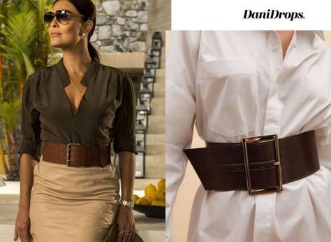 Women's Belts Trend 2022: Make your look more sophisticated by wearing a fashionable belt. See more than 40 models of belts for an elegant look How To Style Wide Belts, Belts Trend 2023, Thick Waist Belt Outfit, Chunky Belt With Dress, Belt For Shirt Dress, Thick Belts For Dresses, 2023 Belt Trends, Wide Leather Belts For Women, Statement Belts Women