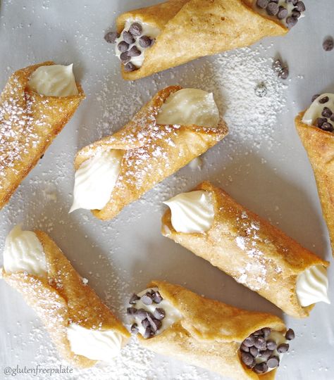 Vegan Cannoli, Dessert Restaurant, Vegan Pastries, Gluten Free Pastry, Gluten Free Sweets, Gluten Free Treats, Vegan Dessert Recipes, Peanut Free, Vegan Treats