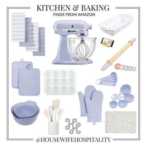 Baking Set Aesthetic, Aesthetic Baking Supplies, Cute Baking Supplies, Baking Equipment Aesthetic, Baking Kitchen, Kawaii Baking Supplies, Cute Baking Equipment, Pastel Kitchen Utensils, Pastel Utensils