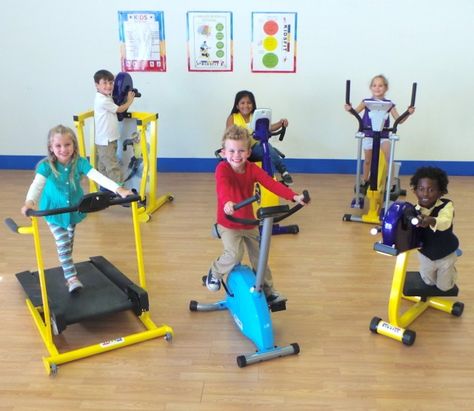 Kids Gym Equipment - Foter Small Exercise Equipment, Kids Gym Equipment, Olympic Crafts, Kids Indoor Playground, Cardio At Home, Kids Gym, Indoor Kids, Fitness Room, Kids Cleaning