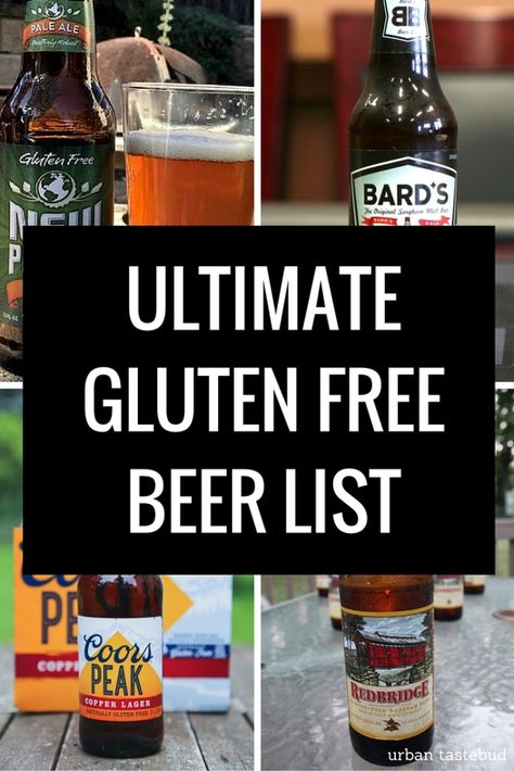 Gluten Free Beer List and Guide Gluten Free Wine List, Gluten Free Wine, Gluten Free List, Gluten Free Cocktails, Gluten Free Alcohol, Gluten Free Diet Plan, Gluten Free Drinks, Gluten Free Info, Gluten Free Beer