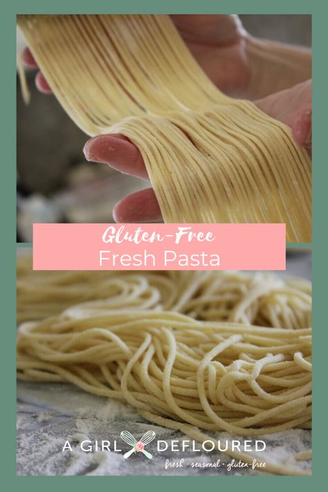 Gluten Free Fresh Pasta Noodles Gluten Free Noodles Homemade, Best Gluten Free Pasta, Gluten Free Noodles Recipe, Gluten Free Pasta Dough, Gluten Free Pasta Recipe, Almond Flour Pasta, Homemade Gluten Free Pasta, Fresh Noodles, Kitchenaid Pasta