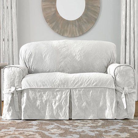 Camera Shabby Chic, Shabby Chic Sofa, Loveseat Covers, Chic Sofa, Living Vintage, Shabby Chic Living, Shabby Chic Room, Shabby Chic Living Room, Loveseat Slipcovers