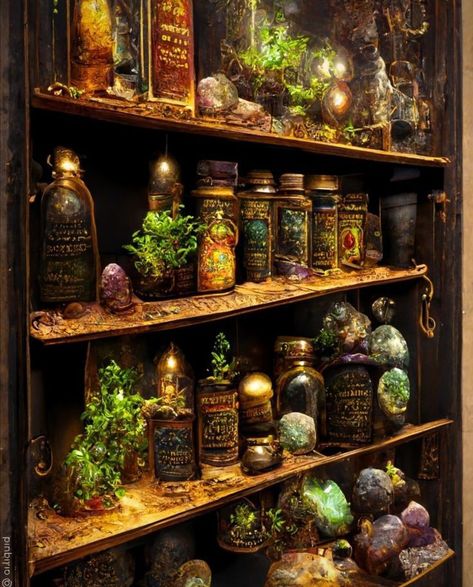 Stile Harry Potter, Apothecary Decor, Black Angel, Magic Aesthetic, Fantasy House, Witch Aesthetic, Green Witch, Fantasy Aesthetic, Witchy Vibes