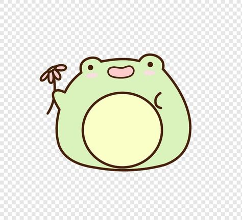 Transparent Frog, Kawaii Png, Frog Cartoon, Flower Cartoon, Cartoon Frog, Frog Drawing, Cartoons Png, Frog Art, Cute Frog