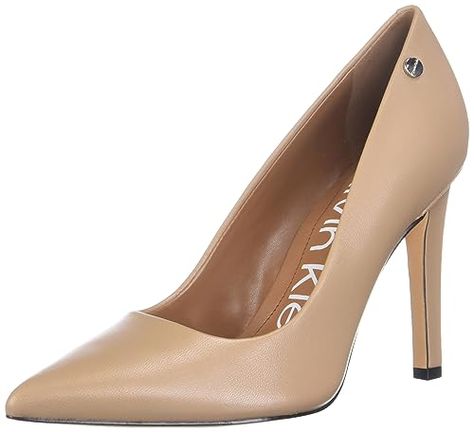 Calvin Klein Women's Brady Pump Desert Sand Color, Minimal Aesthetic, Desert Sand, Pump Dress, Calvin Klein Woman, 4 Inch Heels, Walker Boots, Court Shoes, Toe Designs