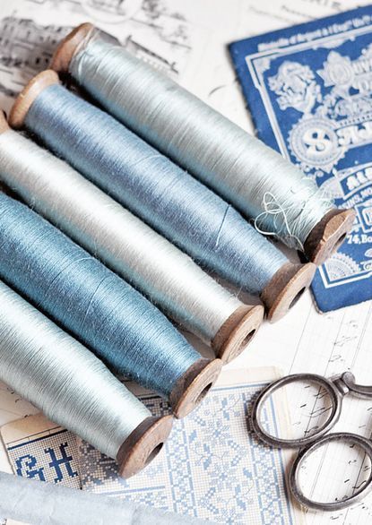 Sewing Terms, Spools Of Thread, Color Celeste, Blue Cottage, Thread Spools, Feeling Blue, French Blue, Love Blue, Ravenclaw