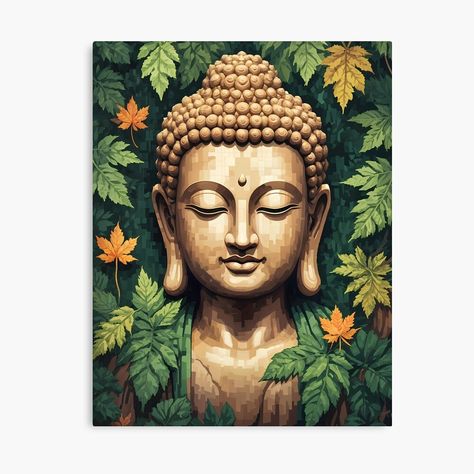 "Meditating Buddha Modern Pixel Art" Poster for Sale by Dev-Ang | Redbubble Thai Art Design, Buddha Canvas Painting, Pixel Art Poster, Budha Art, Buddha Background, Buddha Canvas Art, Love Canvas Painting, Abstract Painting Acrylic Modern, Buddha Tattoo Design