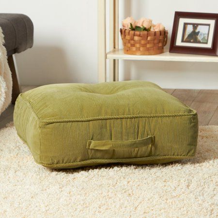 Square Floor Pillows, Industrial Stool, Pillow Inspiration, Comfy Seating, Square Pillow Cover, Room Chairs, Floor Cushions, Floor Pillow, Futon