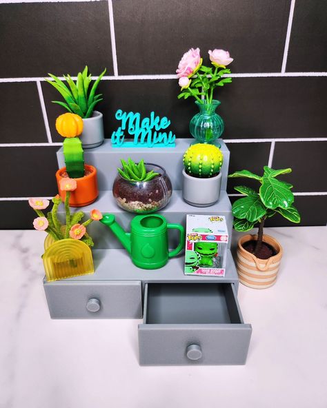 One of my fave ways to display my mini plants from @officialminiverse & @mini_brands_official 🤩 Customize your own miniature furniture over in our shop! 💖 . . . #miniplants #miniverseremix #miniversekitchen #minifurniture #minikitchen #tinykitchen #barbie #dollfurniture #makeitmini #3dprintinglife #miniverse #minibrands #toyshelf #toycollector #toydisplay Miniverse Display, Miniverse Display Ideas, Mini Brands Display, Mini Verse, Toy Shelves, Mini Brands, Toy Display, Mini Plants, Mini Kitchen