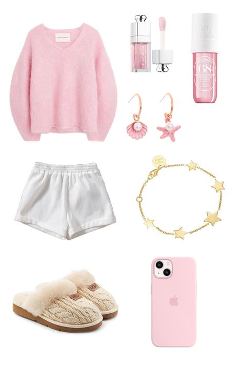 Preppy, Comfy, Outfit, Inspo, Stockholm, Style, Roller Rabbit, Dior, Sol De Janeiro, Sweater, Pink, Trending, Uggs Pink Lazy Outfit, Cute Pink Pjs Aesthetic, Pink Pjs Outfits, Comfy Outfits Pink, Pink Outfits Comfy, Comfy Pink Outfits, Pink Comfy Outfits, Pink Girl Outfits, Cozy Christmas Outfit