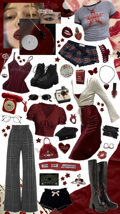 #shuffles #moodboard #aestheticmoodboard #outfitinspo #style #styleinspo #outfit #aestheticoutfit #beauty #outfitinsporation #styleinsporation #burgundyaesthetic #redaesthetic Beauty, Outfitinspo Style, Clothing Accessories, Cherry, Energy, Red