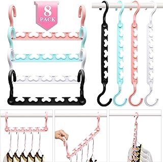 8-Pack-Closet-Organizers-and-Storage,Clothes-Organizer-Hangers for Heavy Clothes Sturdy Home Closet Organization and Storage,College-Dorm-Room-Essentials for Girls,Closet-Storage-Space-Saving-Hangers Home Closet Organization, College Dorm Organization, Messy Closet, Storage Clothes, Home Closet, Plastic Clothes Hangers, College Dorm Room Essentials, Baby Hangers, Space Saving Hangers