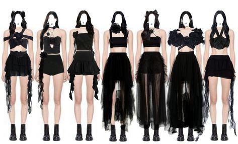 7members Outfits Stage Idea, 7 Outfits Kpop, Stage Outfit 7 Members, 7 Member Kpop Outfits, 5 Member Girl Group Outfits Y2k, Kpop 7 Members Outfit, 3 Member Girl Group Outfits, 4 Member Kpop Outfits, 7 Member Outfits