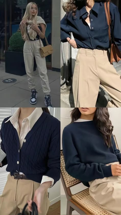 Beige Hose, Stylish Outfits Casual, Simple Casual Outfits, Color Combos Outfit, Old Money Outfits, Business Casual Outfits For Work, Everyday Fashion Outfits, Casual Day Outfits, Elegante Casual