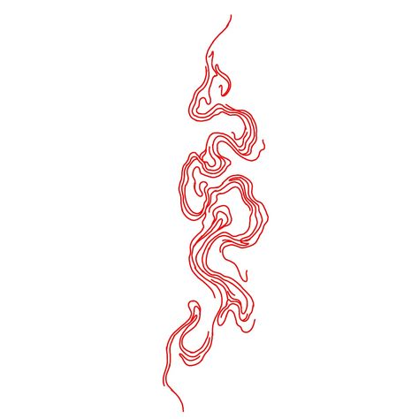 Red Wavy Lines Tattoo, Red Background Tattoo, Red Swirl Tattoo, Red Vein Tattoo, Fire Inspired Tattoo, Abstract Fire Tattoo, Red Lines Tattoo, Red Line Tattoos, Flowing Tattoos