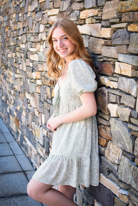 stone wall lean dress Leaning Poses, Eid Photoshoot, Eid Photoshoot Ideas, Prom Poses, Senior Poses, Prom Pictures, Graduation Photos, Senior Pics, Grad Party