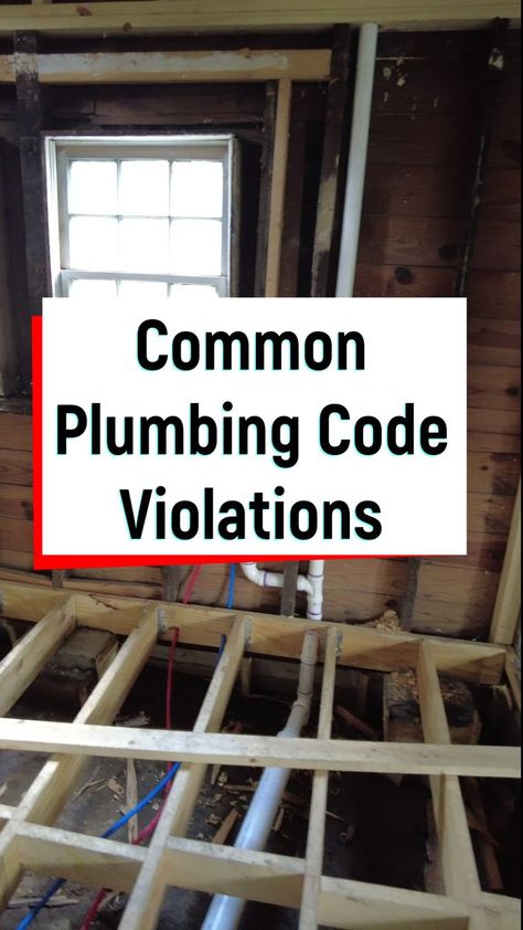 These are a few pretty common plumbing code violations. Bathroom Plumbing Rough In Diagrams, Exposed Plumbing Bathroom, Bathroom Plumbing Diagram, Laundry Room Plumbing, Toilet Vent, Basement Bathroom Plumbing, Rough In Plumbing, Plumbing Vent, Plumbing Diagram