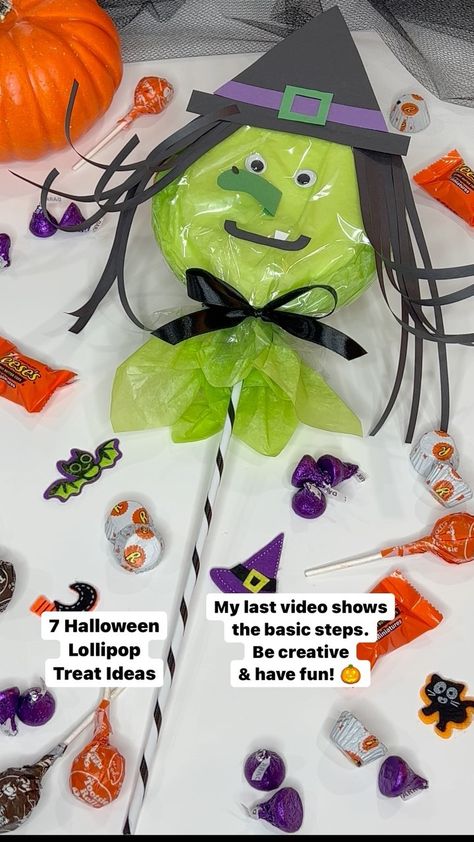 Halloween Candies Ideas, Paper Plate Candy Holder, Candy Holders Diy Ideas, Pumpkin With Lollipops, Paper Plate Lollipop Filled With Candy Halloween, Paper Plate Lollipop Filled With Candy, Halloween Candy Ideas, Halloween Candy Bag Ideas, Pumpkin Lollipop Treat