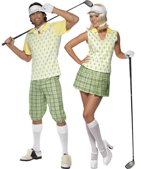 Golf Golf Halloween Costume Couples, Golf Theme Party Outfit, Golf Halloween Costume, Athlete Costume, Golf Costumes, Pub Golf, Goofy Golf, Golf Halloween, Themed Costumes