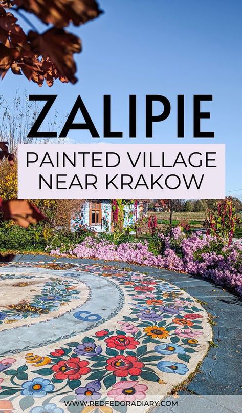 The most charming village in Poland, Zalipie, is known for painted houses with floral decorations. This guide tells you how to visit Zalipie from Krakow | day trips from Krakow | Zalipie Poland | Where to go in Poland | places to visit in Poland | Places in Krakow | Krakow day trips | colorful village | Poland best places | Poland Travel Beautiful Places, Zalipie Poland, Poland Trip, Poland Vacation, Colorful Village, Krakow Travel, Zakopane Poland, Painted Houses, Visit Poland