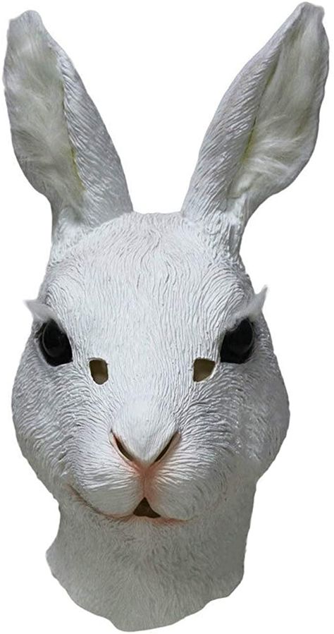 Rabbit Mask, The Mask Costume, Animal Cosplay, Halloween Party Props, Bunny Mask, Dog Mask, Rabbit Head, Bunny Head, White Rabbits