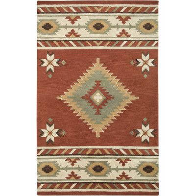 Found it at Wayfair - Hand-Tufted Red/Ivory Area Rug Southwest Area Rugs, Southwest Rugs, Braun Design, Southwestern Area Rugs, Southwest Decor, Round Area Rugs, Home Decor Store, Red Area Rug, Hand Tufted Rugs