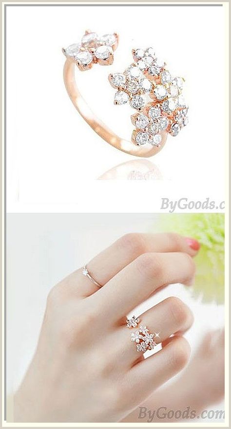 Indulge in the latest fashion jewelry trends without breaking the bank on Amazon. Rings For Girls Unique, Finger Rings For Girls, Rings For Women Unique, خواتم خطوبة, Ladies Silver Rings, Flowers Ring, Girls Ring, Flower Rings, Ring Flower