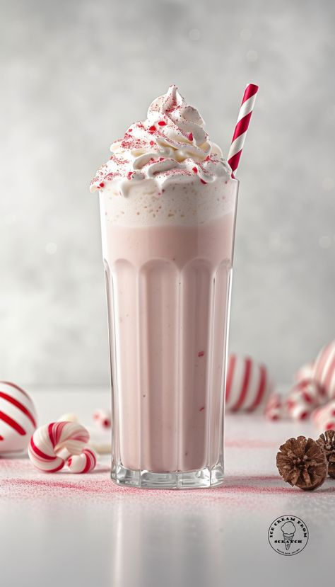 Easy Peppermint Milkshake Two Ways - Ice Cream From Scratch Homemade Orange Ice Cream, Peppermint Milkshake Recipe, Orange Ice Cream Recipe, Homemade Milkshake Recipe, Lemon Ice Cream Recipe, Ice Cream From Scratch, Peppermint Milkshake, Oreo Milkshake Recipe, Mint Chocolate Chip Milkshake