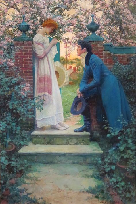 ART & ARTISTS: Howard Pyle - part 12 Howard Pyle, Victorian Paintings, Romantic Paintings, Romance Art, Old Paintings, Romantic Art, Ethereal Art, Classical Art, Mural Painting