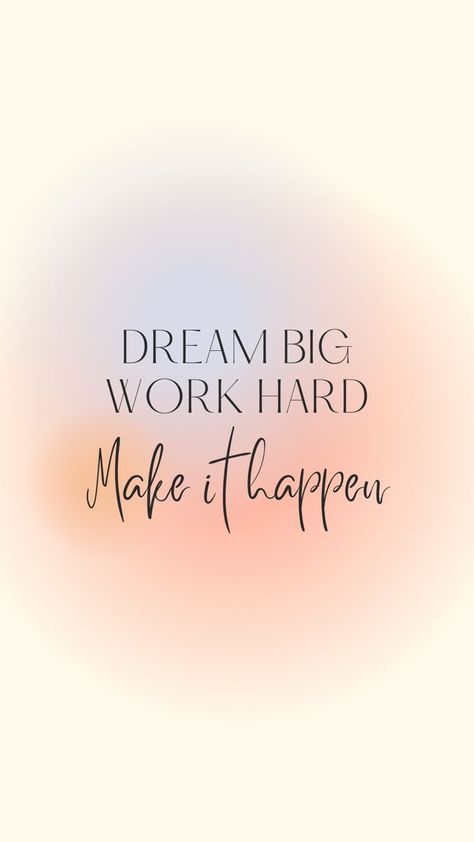 Follow Your Goals Wallpaper, Quotes About Dreams And Goals Aesthetic, Positive Qoute Motivation Study, Online Work Quotes, Dream Big Work Hard Wallpaper, Hard Work Wallpaper Aesthetic, Quotes About Dreams And Goals Motivation, Follow Dreams Quotes, Hard Work Affirmations