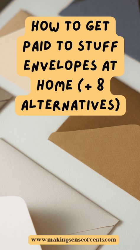 How To Get Paid To Stuff Envelopes (+ 8 Alternatives). Here's what you need to know about how to get paid to stuff envelopes. Plus, 8 alternatives to envelope stuffing jobs! Can You Get Paid To Stuff Envelopes at Home? Envelope Stuffing Jobs Legit, Stuffing Envelopes At Home, Envelope Writing Jobs, Writing Envelopes Side Hustle, Writing Envelopes, Envelope Stuffing, Data Entry Clerk, Envelope Writing, Online Surveys That Pay