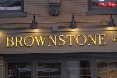 Plastic Sign Letters | Interior and Exterior Formed Plastic Letters Gold Window Lettering, Shop Sign Board Design Ideas, Sign Board Design Shop, Sign Board Design Store Fronts, Architectural Font, Gold Signage, Store Front Sign, Acrylic Logo, Signage Board