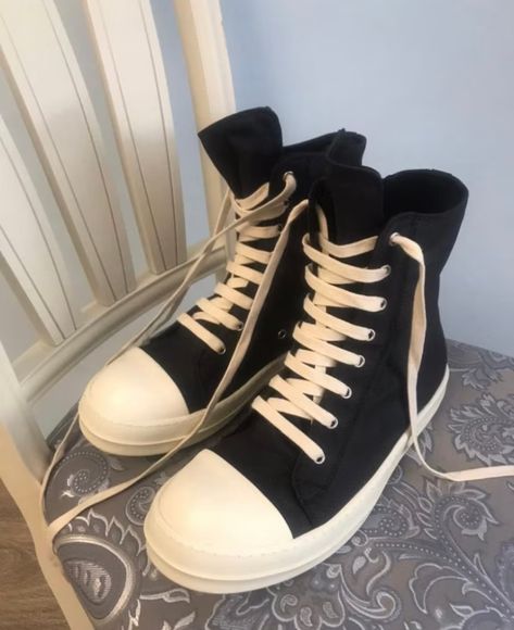 Shoes Rick Owens, Rick Owens Ramones, Heels And Socks, Rick Owens Shoes, Thigh High Boots Heels, Sock Sneakers, Hype Shoes, Swag Shoes, Ramones