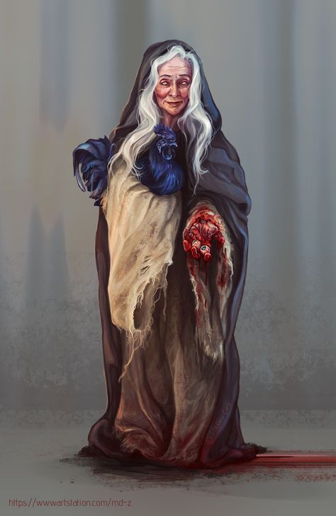 Dnd Grandma, Old Witch Character Design, Old Witch Art, Old Lady Art, Woman Priest, Old Witch, Old Hag, Witch Characters, Gingerbread Lady