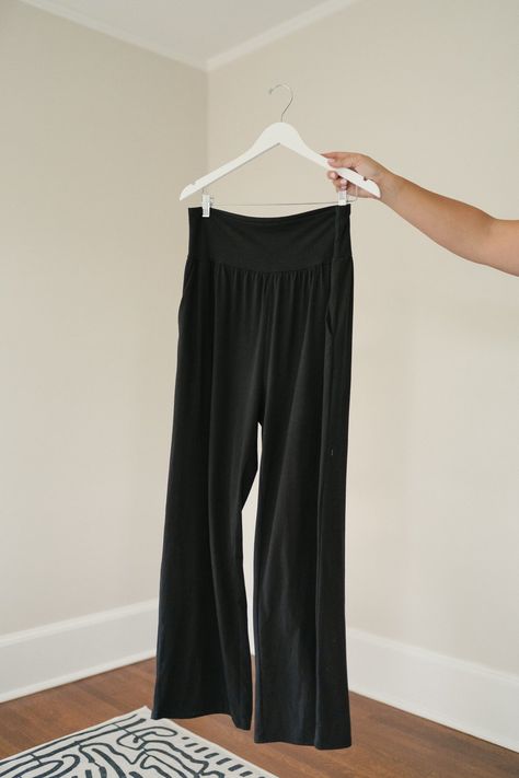 4 Way TO style Wide Leg Yoga PantsI fell in love with this under $30 pair of yoga pants a few months ago. They are the softest, silkiest fabric, and I've been wearing them repeatedly. I think they run generously, and I took my usual XL. Here is a similar style available up to 7X! They also come in a few other styles; specifically, a jogger, which I've heard is great for more petite lengths. If you purchased them or have a similar style laying around, here are a few ideas to style them. The Black Wide Leg Yoga Pants Outfit, Jersey Wide Leg Pants Outfit, Black Wide Leg Lounge Pants Outfit, Align Wide Leg Outfit, Wide Yoga Pants Outfit, How To Dress Up Yoga Pants Outfits, Straight Leg Yoga Pants Outfit, Wide Leg Yoga Pants Outfit Casual, Black Wide Leg Yoga Pants