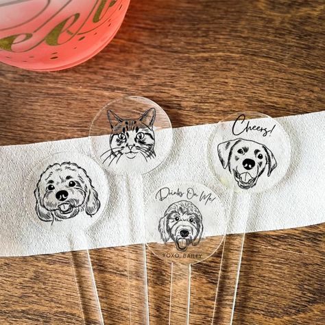 PRICES MAY VARY. Personalized Touch: Feature your pet's actual photo, adding a unique and sentimental element to your drinkware collection. High-Resolution Prints: High-quality photo printing ensures clear, vibrant, and detailed images of your beloved pet. Durable and Long-Lasting: Crafted from sturdy acrylic material, these stirrers are built to withstand repeated use and remain in excellent condition. Perfect for Any Occasion: Ideal for both everyday use and special events such as parties, gat Dog Drink Stirrers, Colorado Wedding Decor, Dachshund Wedding, Wedding Stirrers, Drink Stirrers Wedding, Cocktail Stirrers, Drink Stirrers, Wedding Pets, Wedding Decor Style