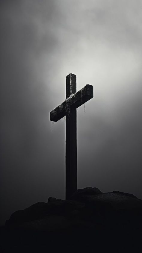 Photography jesus cross crucifix symbol | Premium Photo - rawpixel Wallpaper Background Black, Jesus Silhouette, Cross Aesthetic, Spiritual Wallpaper, Cross Wallpaper, Jesus Wallpaper, Black Photography, About Jesus, Jesus Cross